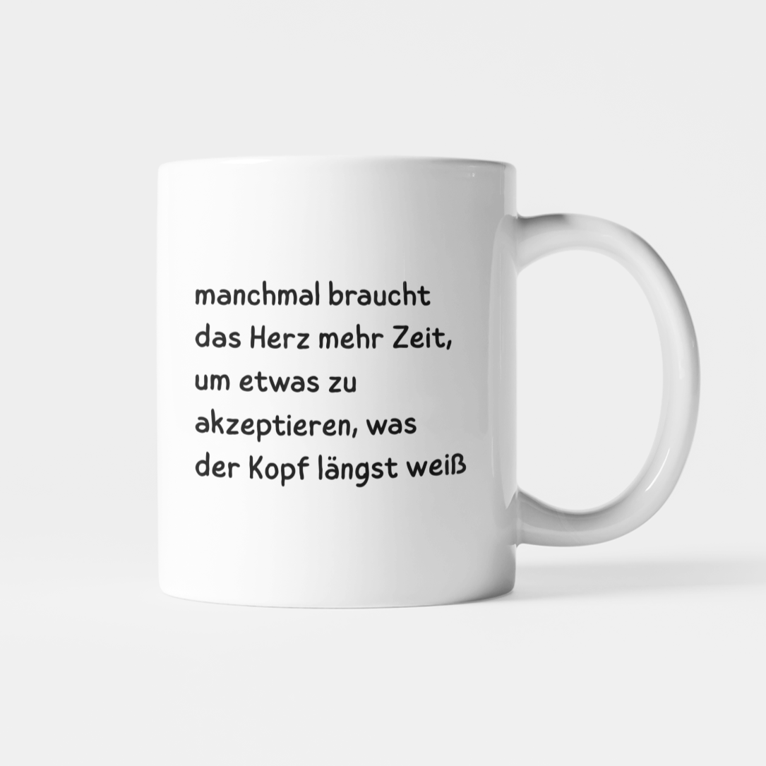 Akzeptanz Tasse